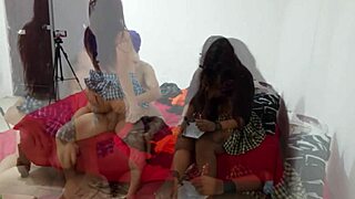 teacher seduces cute student in uniform then fucks the other one bareback domination style