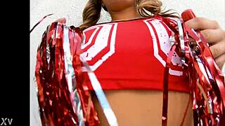 Febby Twigs' Cute Cheerleader POV Deepthroat Cum Swallow
