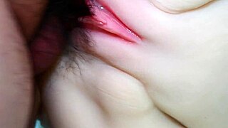 Cute Fuck Doll's Shaved Pussy Takes Double Penetration Legs Spread Wide