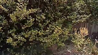 Mature Wife Reveals Her Secret Outdoor Garden Spread and Shaved Delights