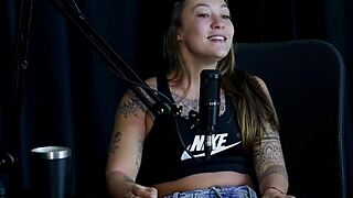 Flor de Damiana's Exhibitionist Pussy Suck in Sheer Red