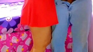 neighbor sneaks in for wild anal creampie squirting on married latina's bed