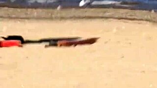 pink princess struts her stuff on sunny beach vibes