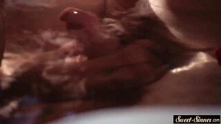 Classy Ebony Enigma Bent Over for Intense Tub Pounding