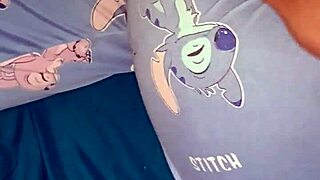 cozy sideways romp with sexy latina babe on bed