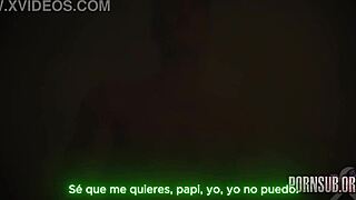 teasing seduces with big tits and ass in erotic taboo latina milf play