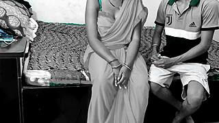 super hot bhabhi catches her lover alone for wet pussy pounding