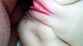 Cute Fuck Doll's Shaved Pussy Takes Double Penetration Legs Spread Wide