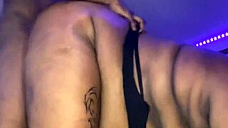 ebony milf cheeks clapped hard in mirror