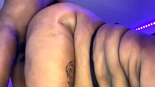 ebony milf cheeks clapped hard in mirror