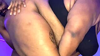 ebony milf cheeks clapped hard in mirror