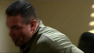 legs behind head fisting leads to massive facial cumshot