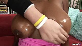 my saggy tits seduce him for interracial pounding