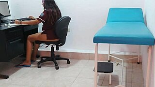 nursing student turns slutty on the couch craving cock