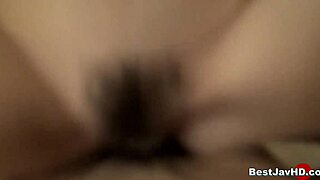 sexy japanese teen creams hairy pussy while fingering wildly