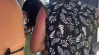 three hotties sneak into forest for hairy pussy and ass fun