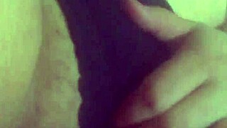 Latina boobs bounce during morning masturbation session