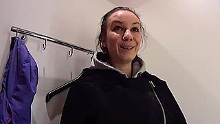 horny czech teen trades cashless mall fun for outdoor public sex and cute clothes