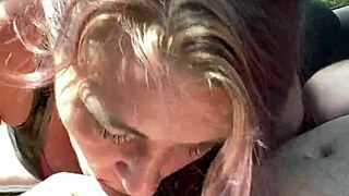 a real street hooker delivers bareback blowjob then gulps cum load right after lovin dick suckin