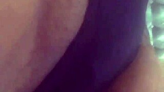 Latina boobs bounce during morning masturbation session