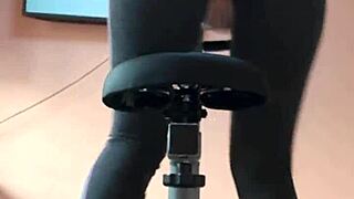 workout interrupted peeing soaking gym leggings closeup