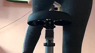 workout interrupted peeing soaking gym leggings closeup