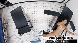 Behind Scenes: Jasmine Roses Bent Over for Face Fucking, Doggystyle Domination, Cum Blast on Thigh POV! 💦🍆