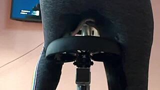 workout interrupted peeing soaking gym leggings closeup