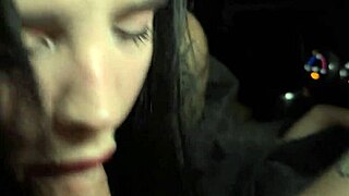 the alt goth girl bends over in the taxi stretching her wet pussy and tight ass on that juicy monster cock outdoors