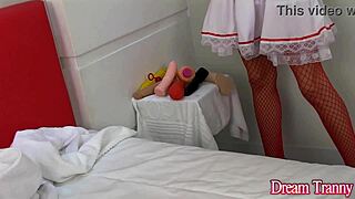 Hey, check out this trans nurse barbara perez delivering intense anal care to her patient