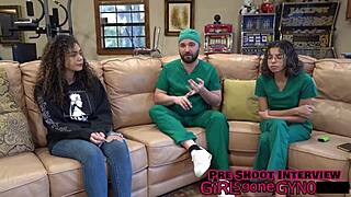 mara luv gets a kinky latex-gloved pussy closeup backstage