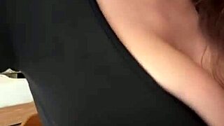 Check out these huge milky natural tits bouncing in tight black dress outdoors 🔥🥛