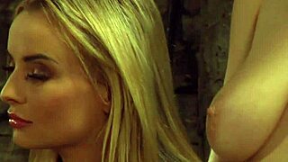 Curvy Slave's Big Natural Tits Bare for Mistress Domination