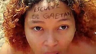 Hey, risky beach blowjob got me a huge facial cumshot in public!