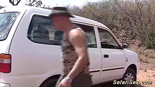 Rough African threesome delivers intense interracial fuck lesson