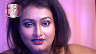 horny indian beauty in sexy saree fingers shaved pussy at fashion party moaning loud