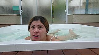 waiting in hotel jacuzzi hoping married guy shows up to play naughty