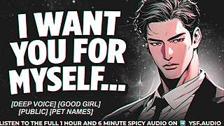 Audio roleplay boyfriend's friend finds you moaning alone for intense seduction