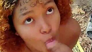 Hey, risky beach blowjob got me a huge facial cumshot in public!