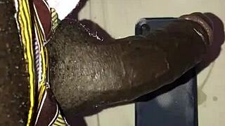 ebony milf squirts hard riding massive black cock to epic orgasm