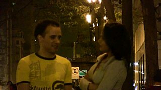 tranny in fishnets and heels starts slow with a kiss then bends over for deep anal pounding on bed