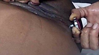 he rams my pussy hard then plugs my tight ass