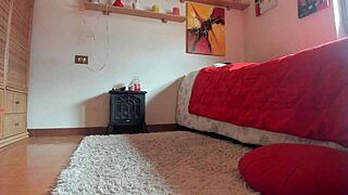 Chubby Italian amateur dirty diaper pee masturbation big clit hairy pussy closeup