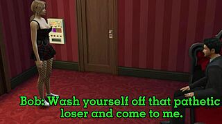 What if your wife cheats with coworker's small cock doggystyle? Double cumshot trouble!