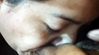 Curvy neighbors settle late rent with sloppy blowjobs and creampie fucks