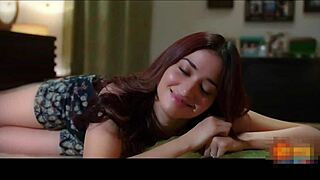 tamanna shows off her legs in tight shorts