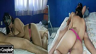 Latina milf craves sucking cock alone at home