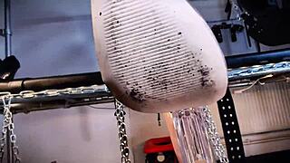 Kneel before your latex goddess as she commands your every tease