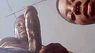 african 18+ beauty slurps bbc deep before facial cum explosion