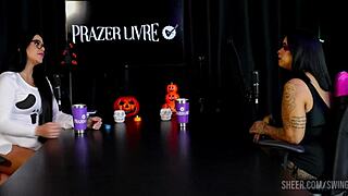 marcely mello swing cast compilations with tifany rocha sheer red outfits